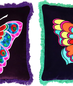 8601 KISSENHÜLLEN BUTTERFLY 40X40 S/2